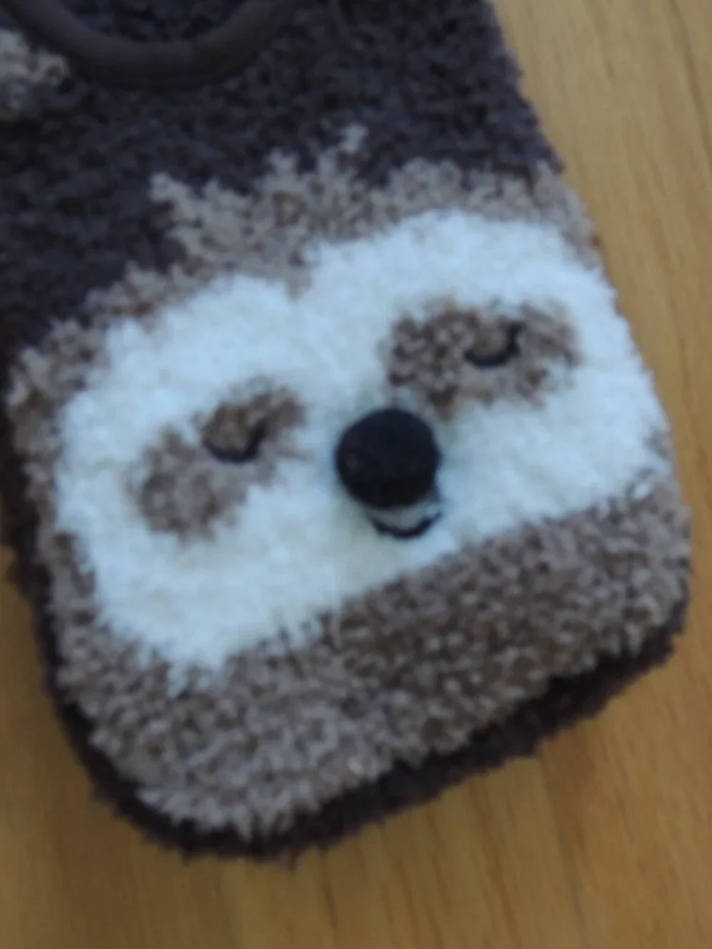 SNOOZIES Sloth Slipper Socks Cozy Mary Jane Animal Socks 1 Size Fits Shoes 5-10